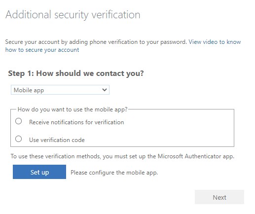 Écran de vérification de sécurité supplémentaire proposant l'application mobile